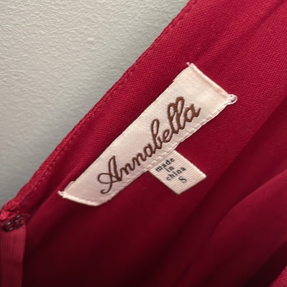 Maroon A Line dress - Picture 4 of 5